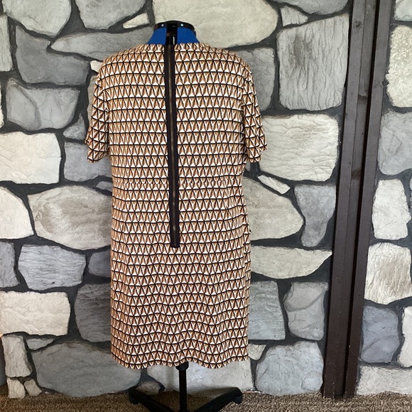 Size 4x Hutch Chevron Print vintage style dress with side pockets - Picture 2 of 11